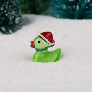 Glow-in-the-dark christmas duck-green
