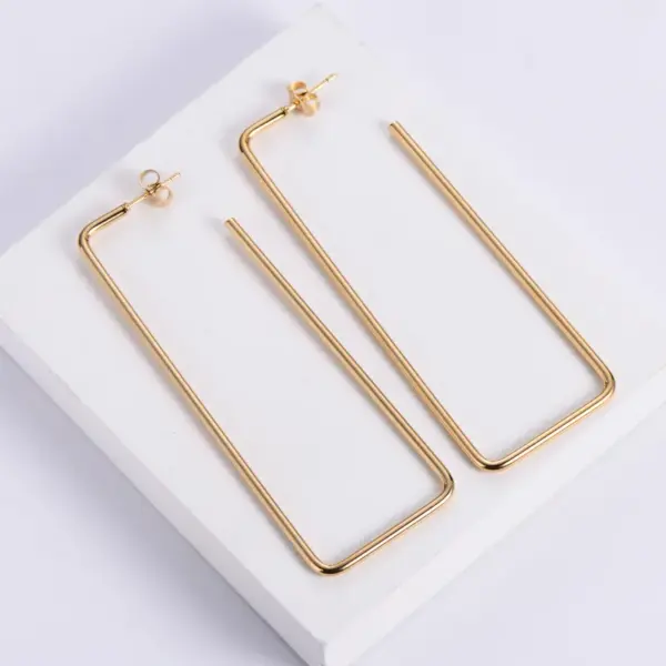 Wholesale PVD Coated 18K Gold Plated Fruit Stainless Steel Simple Style Waterproof Non Tarnish Earrings