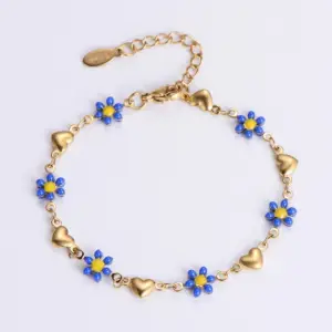 Lake blue flowers