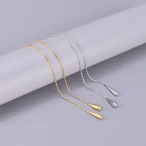 PVD Coated Real Gold Plated Heart Shape Titanium Steel Ethnic Style Waterproof Non Tarnish Titanium Steel Necklace