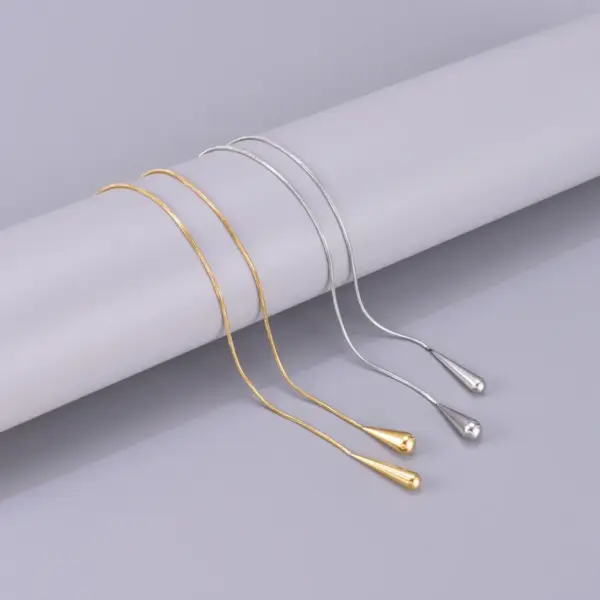 PVD Coated Real Gold Plated Heart Shape Titanium Steel Ethnic Style Waterproof Non Tarnish Titanium Steel Necklace