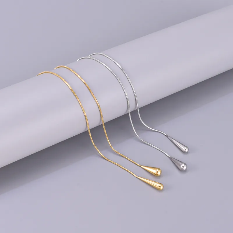 Wholesale PVD Coated Real Gold Plated Heart Shape Titanium Steel Ethnic Style Waterproof Non Tarnish Titanium Steel Necklace