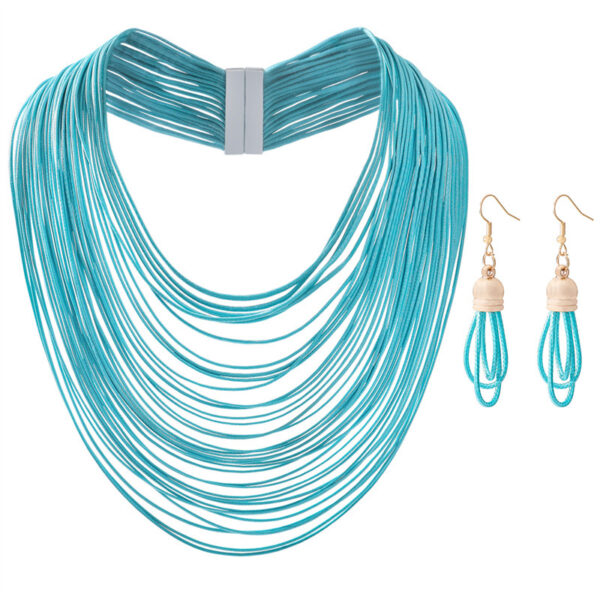 Wholesale European and American Cross-Border New Jewelry, Hand-Woven Necklaces, Fashionable Multi-Layered Women's Clavicle Chains, Personalized Temperament, Various Accessories