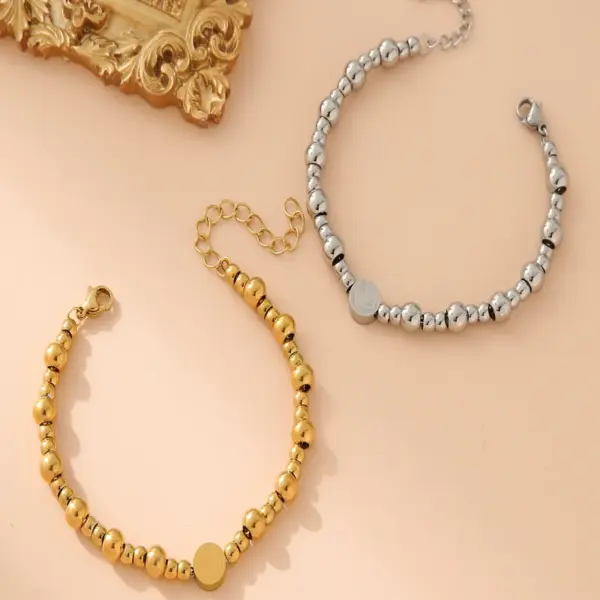 Wholesale Casual Simple Style Human 304 Stainless Steel Bracelets In Bulk