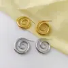 Wholesale PVD Coated 18K Gold Plated Real Gold Plated Geometric 304 Stainless Steel Casual Simple Style Waterproof Non Tarnish Earrings Necklace