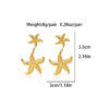 oly-90cdaf8d68e7f52bf7a59461a8fb781c Wholesale European and American Cross-Border Retro Simple Ocean Stainless Steel Earrings Fashion Ins Elegant Starfish Accessible Luxury High-End Jewelry
