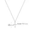 Wholesale Hip-hop Cross Stainless Steel Titanium Steel Pendant Necklace