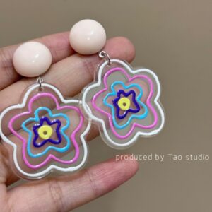07 flower ear clip