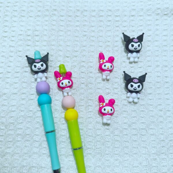 Wholesale Cross-border hot new products: 3D stereo silicone cartoon beads beaded factory