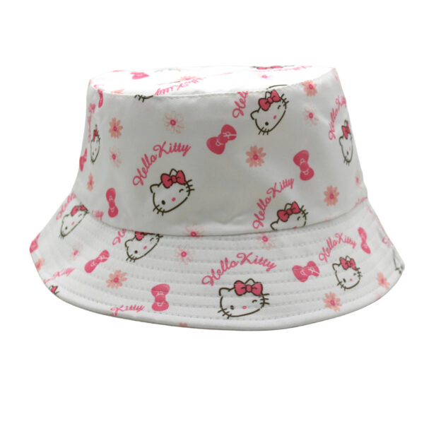 Wholesale Cross-border new coolomi printed fisherman hat Cartoon Cartoon Sanrio embroidery double-sided wear sun hat basin hat