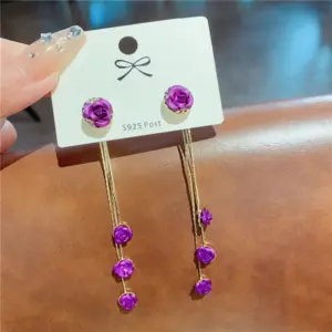 Eh721 Golden Purple / Sterling silver needle