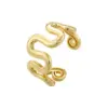 Wholesale Casual Vintage Style Simple Style Irregular Water Droplets Copper 18k Gold Plated Open Rings In Bulk