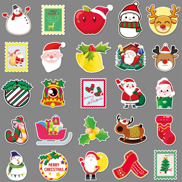 Wholesale 50 pcs/pack Christmas Cartoon Graffiti Personality Stickers
