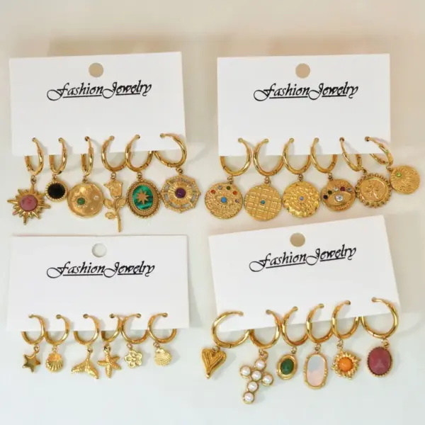 Wholesale 1 Pair Simple Style Classic Style Heart Shape Plating Inlay 304 Stainless Steel Rhinestones Drop Earrings