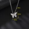 oly-9110ccbc249f2c60e7b6f76e422e05fe Wholesale aessories small stainless steel hollow volleyball plant flowers butterfly pendant necklace jewelry men