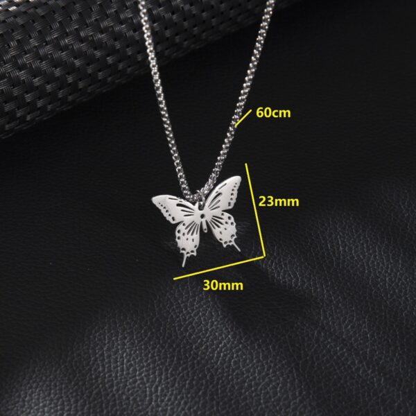 oly-9110ccbc249f2c60e7b6f76e422e05fe Wholesale aessories small stainless steel hollow volleyball plant flowers butterfly pendant necklace jewelry men