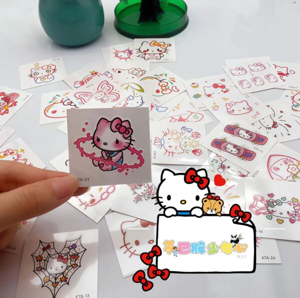 Wholesale Creative dopamine kitty cat color tattoo waterproof girl lasting simulation cartoon cute fashion washable