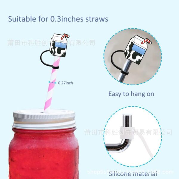 Wholesale Cartoon straw cover Creative straw cap