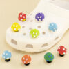 Wholesale Cross-Border Hot Selling Garden Shoes Cartoon Mushroom 3D Shoe Buckle Decorative Accessories Clogs Flower Shoes Accessories in Stock
