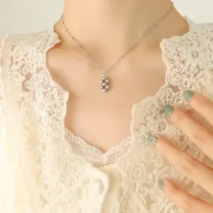P039-Steel Necklace-40 + 5cm