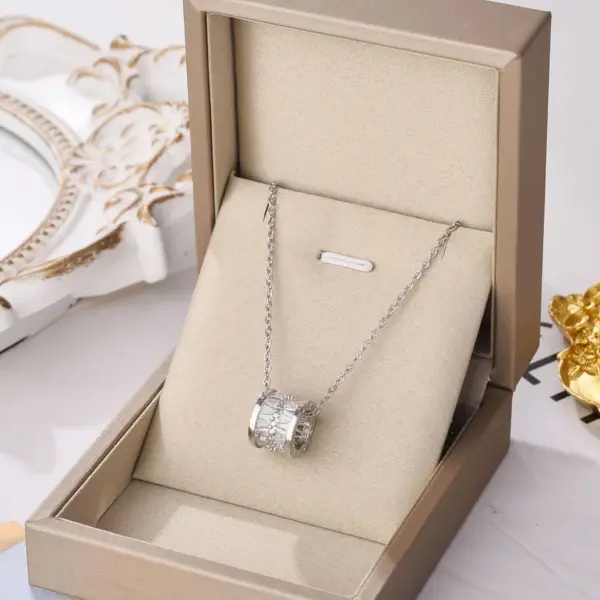 Real Gold Plated 304 Stainless Steel Electroplated Artificial Pearls Rhinestones Heart Shape Butterfly Fish Tail Waterproof Non Tarnish Inlay Fashion Necklace For Women'S