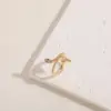 Wholesale Cute Sweet Simple Style Snake Copper 14k Gold Plated White Gold Plated Zircon Open Rings In Bulk