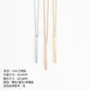 oly-9124dd5cd515637de371f6e378111621 Wholesale PVD Coated 14K Gold Real Gold Plated Geometric Stainless Steel Fashion Waterproof Non Tarnish 304 Stainless Steel Necklace
