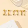Wholesale 3 Pairs Simple Style Classic Style Geometric 304 Stainless Steel 18K Gold Plated Cartilage Earrings