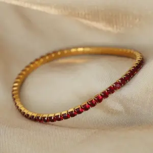 E048-Jacinth Gold Bracelet