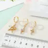 Retro Fashion Ethnic Style Copper Artificial Gemstones Earrings