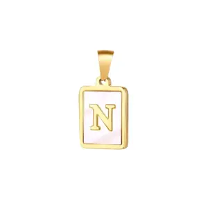Gold / Letter N without Chain