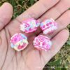 Wholesale Rose pink acrylic heavy-duty hand-painted beads