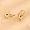 PVD Coated Real Gold Plated 18K Gold Star 304 Stainless Steel Casual Elegant Simple Style Waterproof Non Tarnish 304 Stainless Steel Earrings