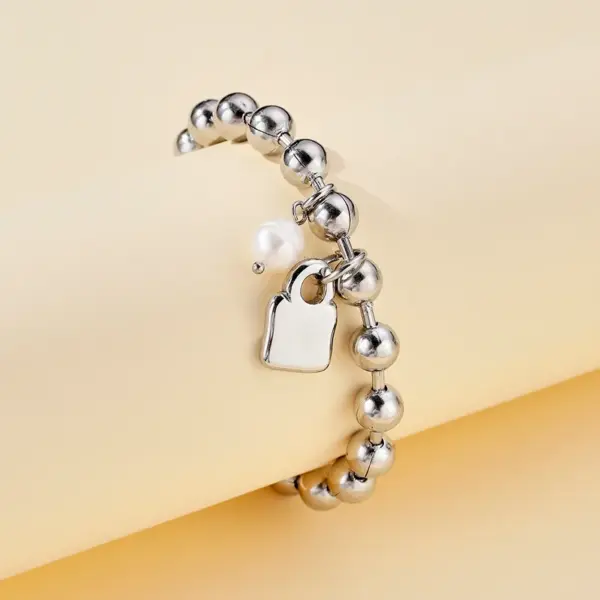 Real Gold Plated Smile Face Heart Shape Flower 304 Stainless Steel Casual Hip-Hop Waterproof Non Tarnish Bracelets
