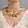 Wholesale Simple Style Geometric Stainless Steel Gold Plated Necklace