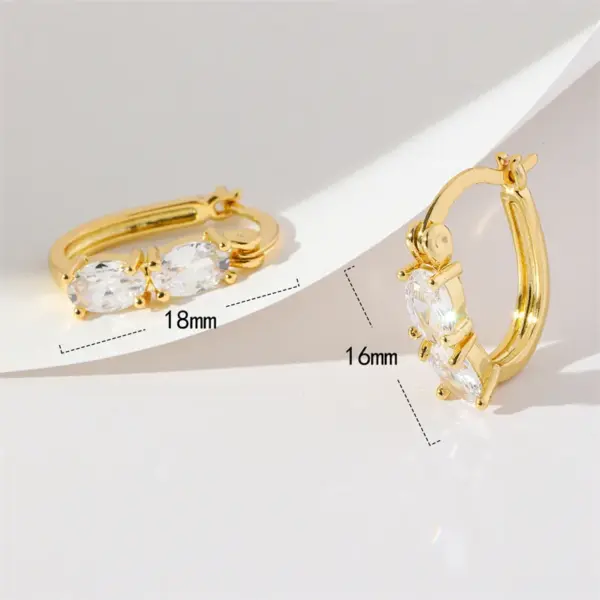 Wholesale 1 Pair Casual Simple Style Round Solid Color Plating Brass 18K Gold Plated Earrings