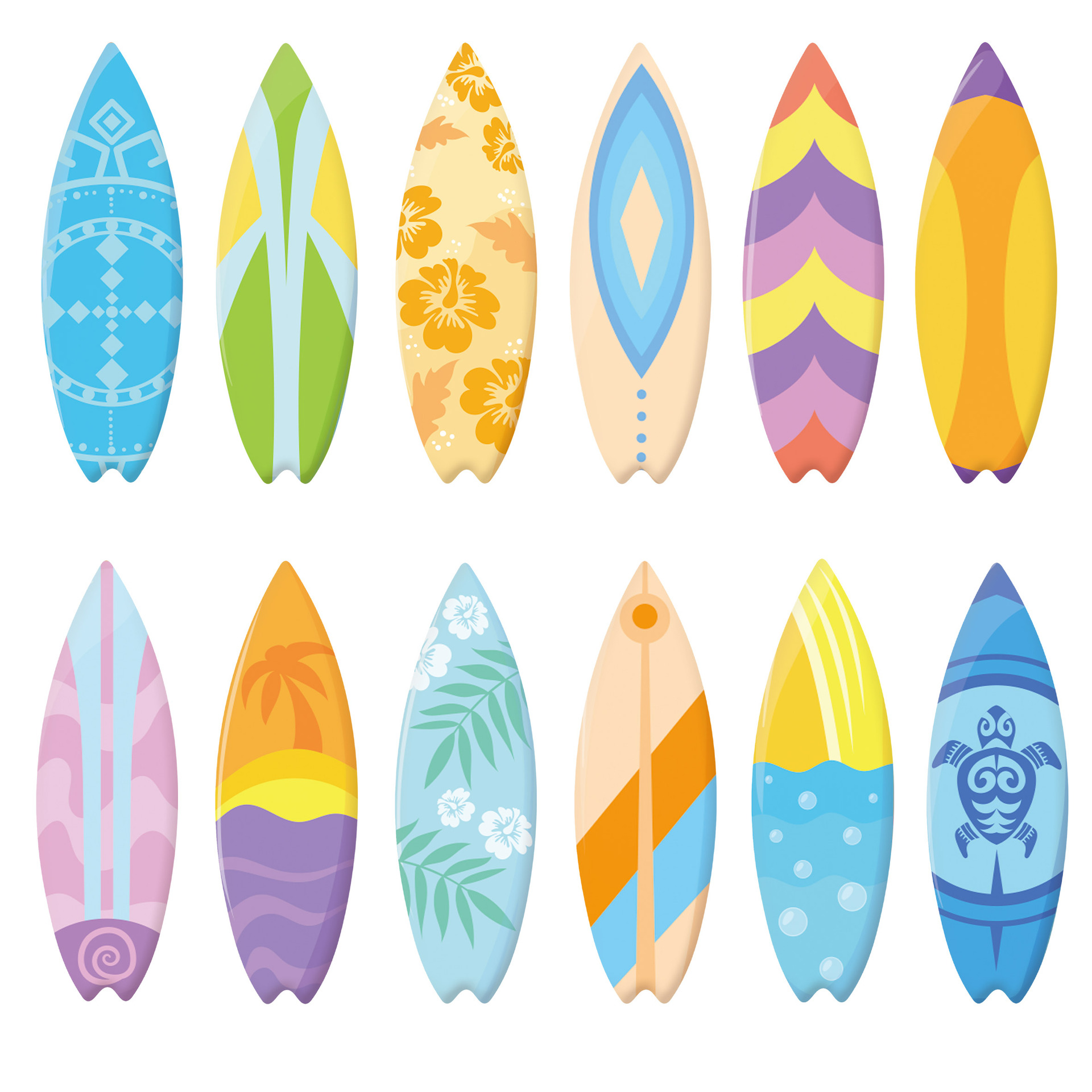 Wholesale Cross-border Summer Party Surfboard Hawaii Beach Creative Slippers Paper Card Party Scene Decoration