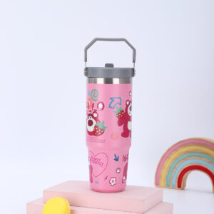 Pink strawberry bear / 900ml