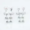 1 Piece Simple Style Round Inlay Stainless Steel Zircon Ear Studs
