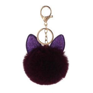 dark purple / Grit Ear Hair Ball