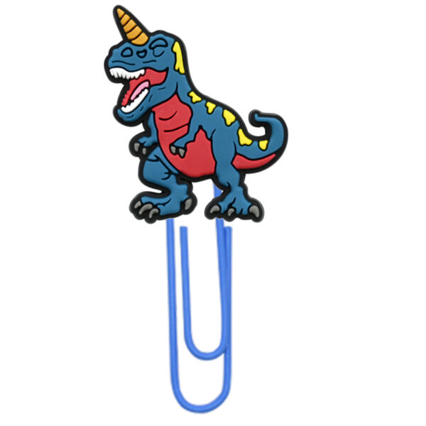 oly-91806a92768daefc798d9b12fc6c8996 Wholesale Random 50pcs Colorful Paperclip Dinosaur Series File Bookmarks