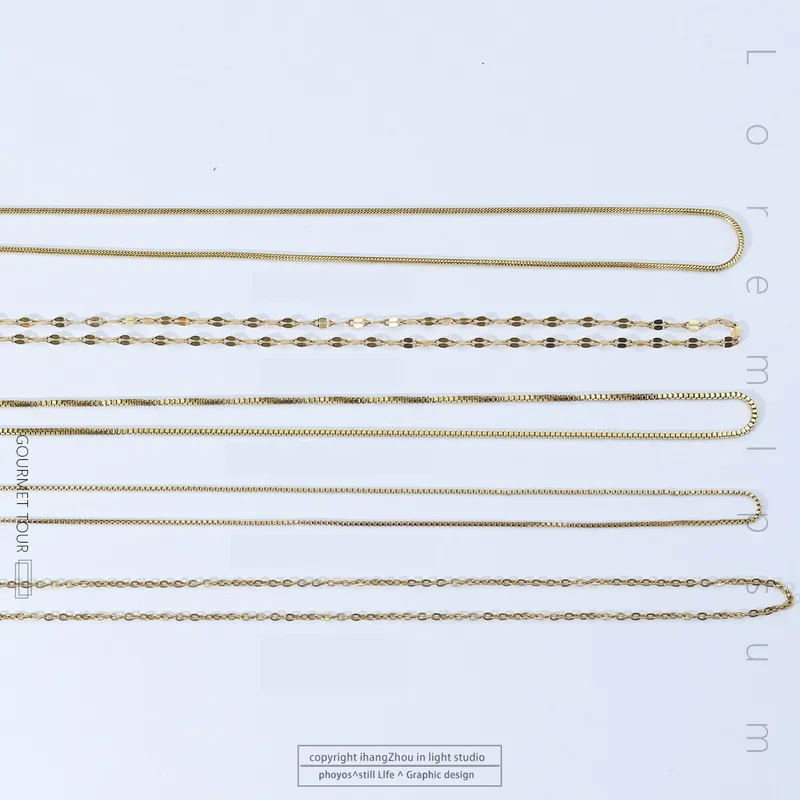 Wholesale Titanium Steel Simple Style Plating Solid Color Necklace