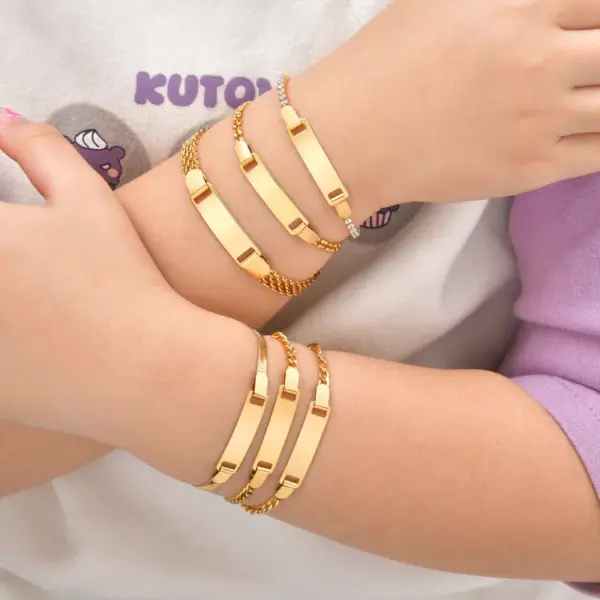 Simple Style Solid Color Butterfly 304 Stainless Steel Girl'S Adults Bracelets