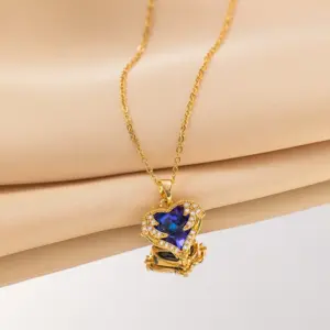 Ocean Heart Blue Diamond / Gold