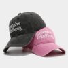 Wholesale European and American Trendy Fashion Soft Top Face-Slimming Baseball Cap with Letter Embroidery, Casual Sun Protection Hat