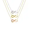 Wholesale Basic Infinity Titanium Steel Plating Pendant Necklace
