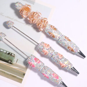 Wholesale New Cartoon Cute Rab Bubble Mart DIY Beaded Pen Ballpoint Pen Decorative Accessories