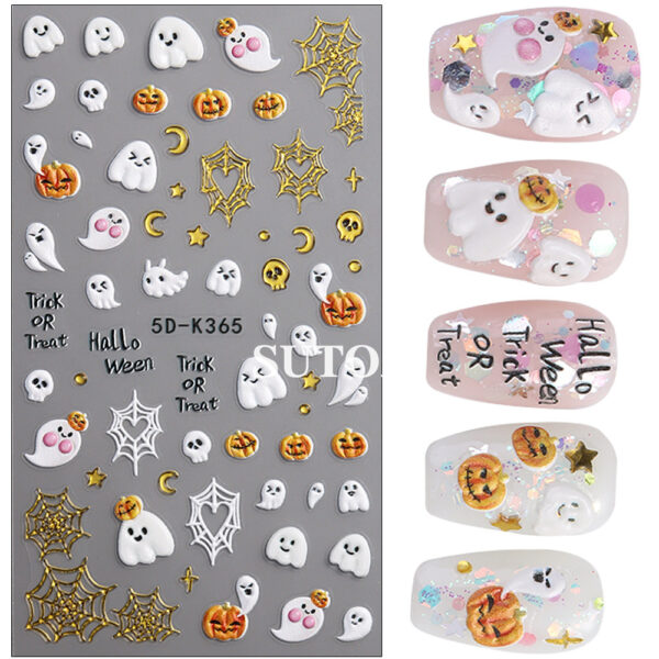 Wholesale DIY Wraps For Craft Halloween nail art stickers