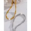 Wholesale Ion Plating (IP) Round 302 Stainless Steel 304 Stainless Steel Imitation Pearl Casual Elegant Simple Style Waterproof Non Tarnish 302 Stainless Steel Necklace