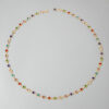 Wholesale Colorful crystal metal clavicle necklace with Y-shaped chain layering
